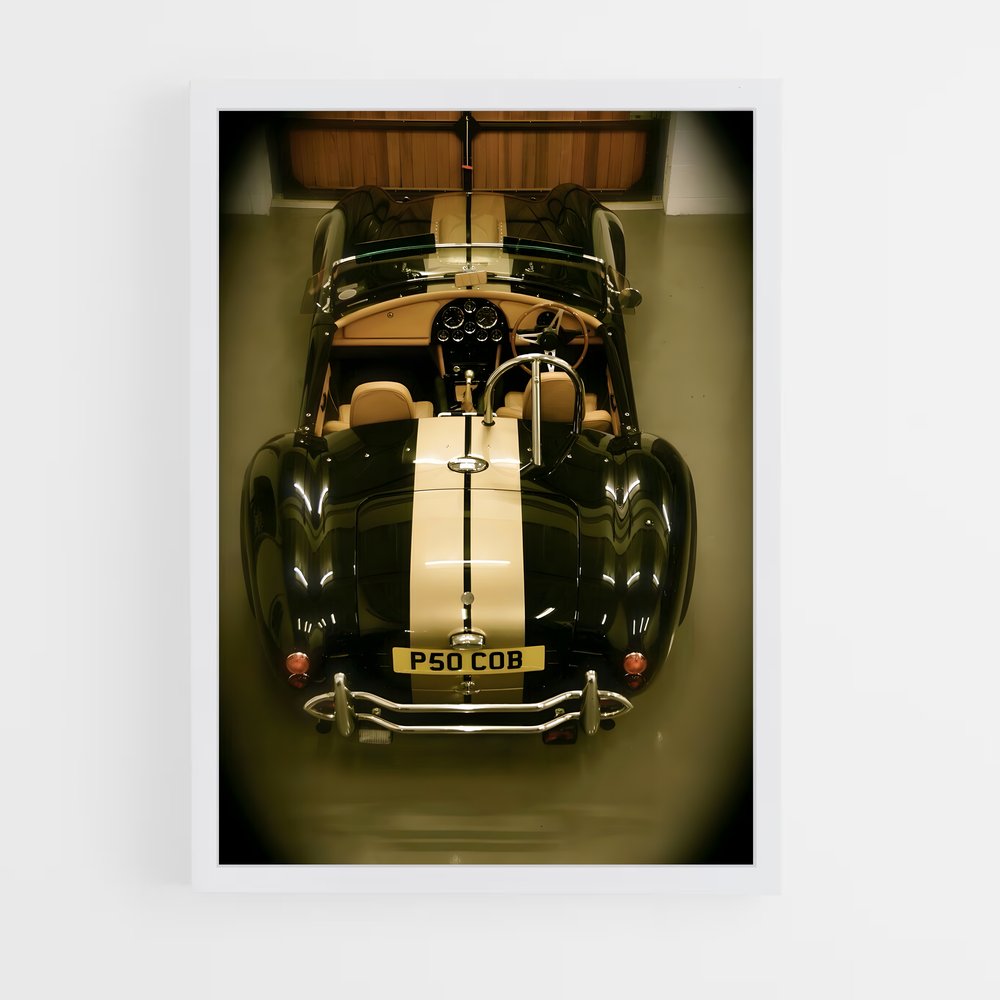 Poster Cobra Noire – affiche AC Cobra (vue 3)